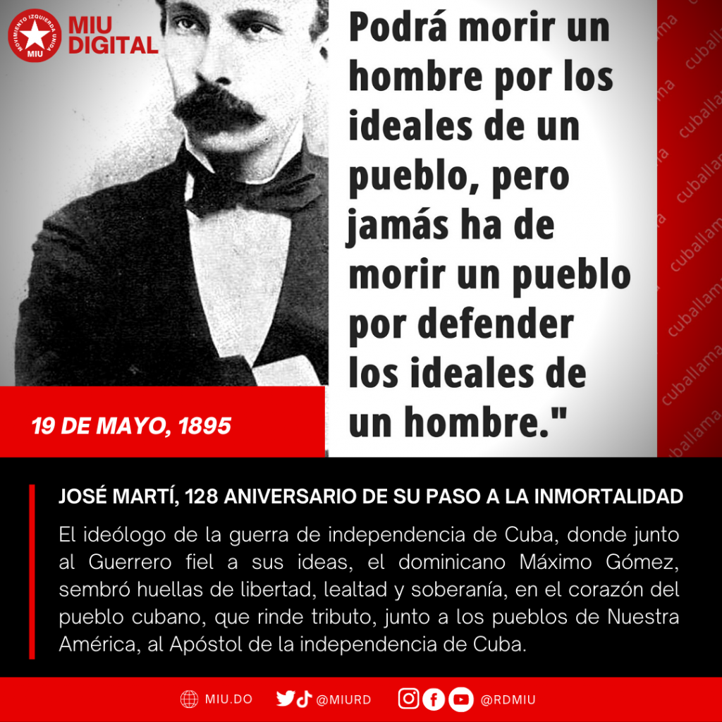José Martí, 128 aniversario de su paso a la inmortalidad